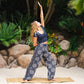 TROPICAL PRINT HAREM PANTS