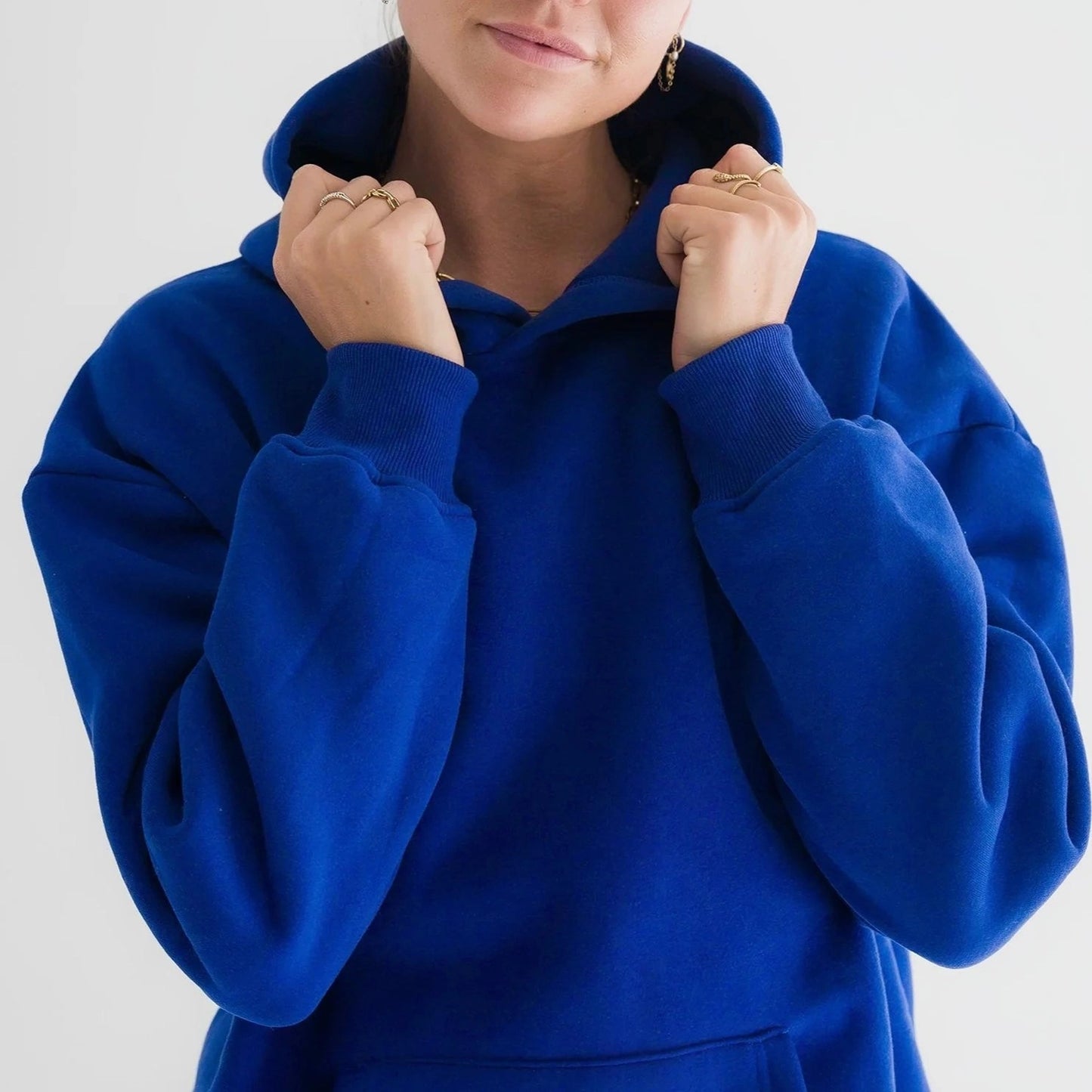 HAWAII HIBISCUS FLORAL EMBROIDERED OVERSIZE HOODIE