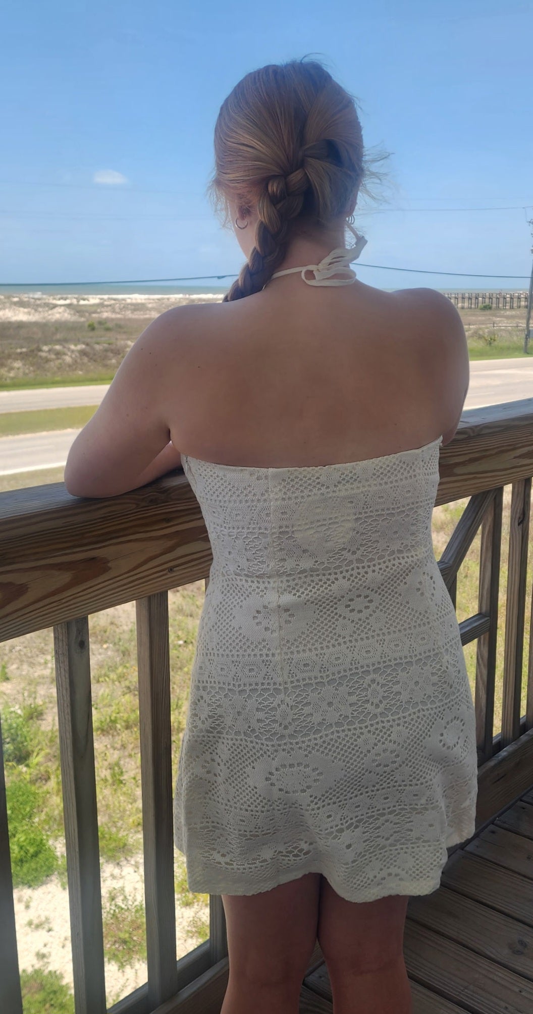 BEACH FLOWER CROCHET DRESS