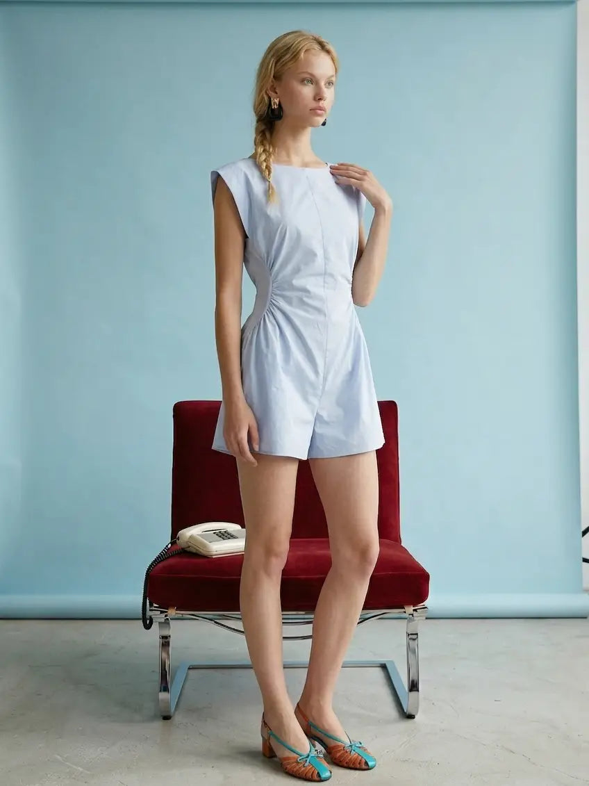 IRIS SIDE PANEL TAFFETA ROMPER