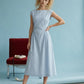 IVY SIDE PANEL V-BACK MIDI DRESS