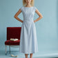 IVY SIDE PANEL V-BACK MIDI DRESS