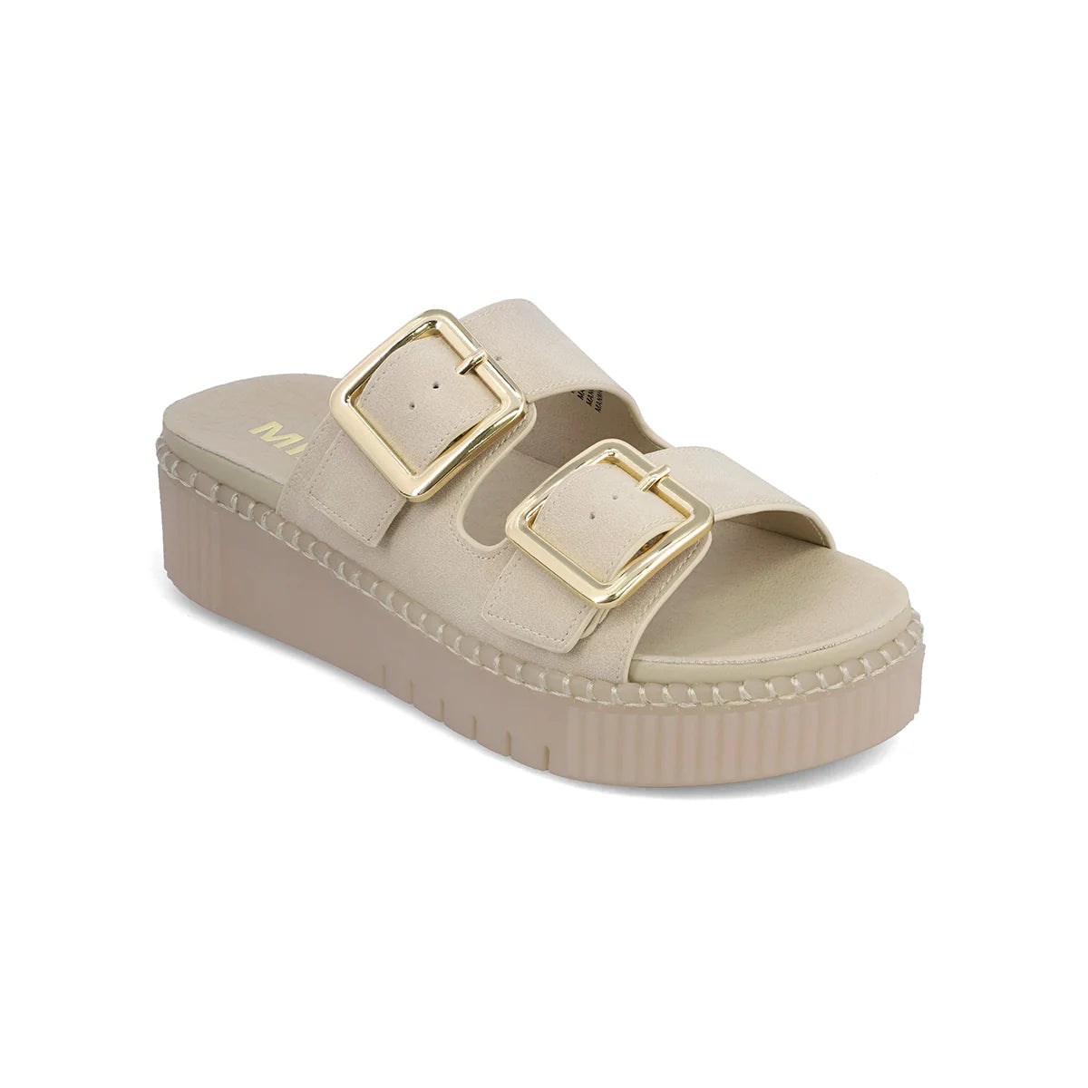 JACINTA DOUBLE BUCKLE PLATFORM SLIDE
