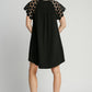 KELLY DOT LACE RAGLAN SLEEVE DRESS