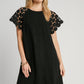 KELLY DOT LACE RAGLAN SLEEVE DRESS