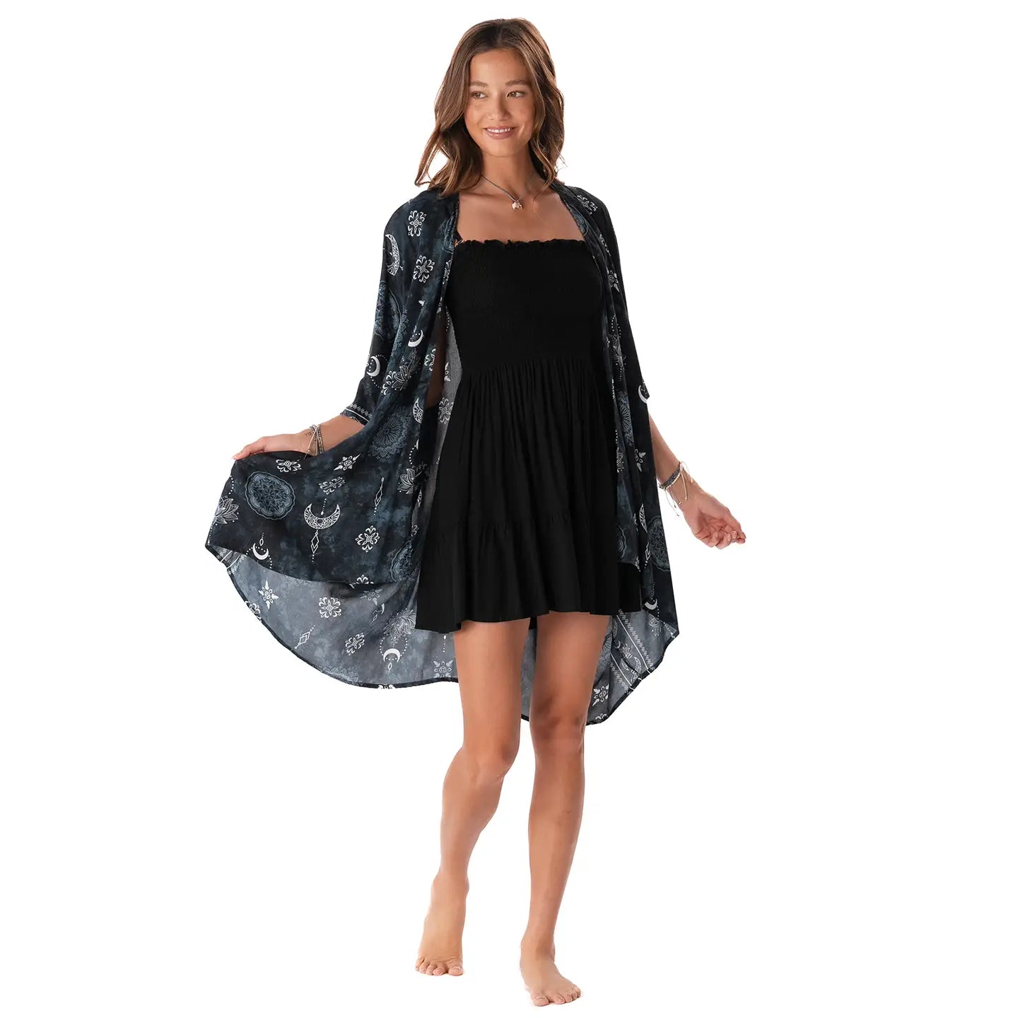 LOTUS MOON MIDNIGHT KIMONO