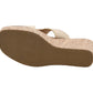 CORKYS: KISS N' TELL - WASHED GOLD METALLIC WEDGE SANDAL