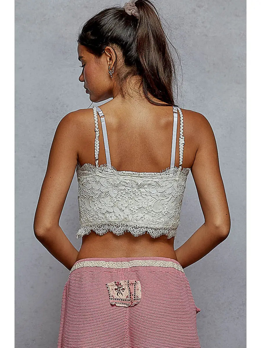 EMPIRE LACE CROCHET CROP TOP