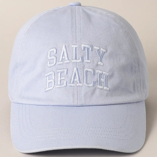 SALTY BEACH EMBROIDERED HATS