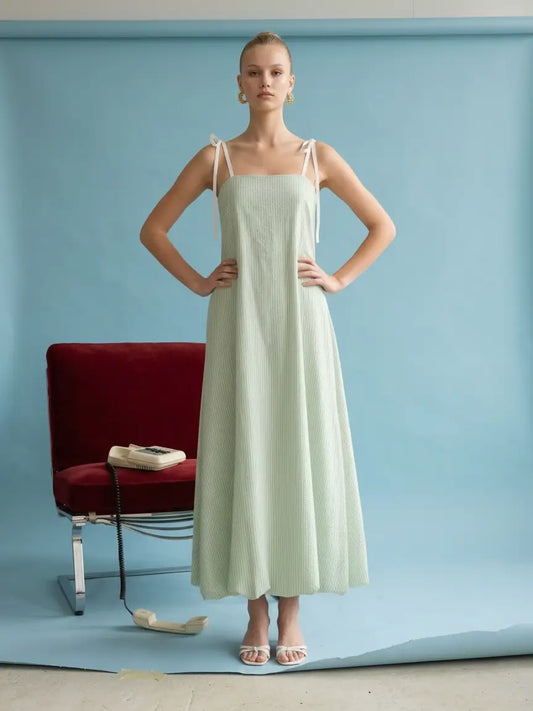LILY BUBBLE SKIRT MAXI DRESS