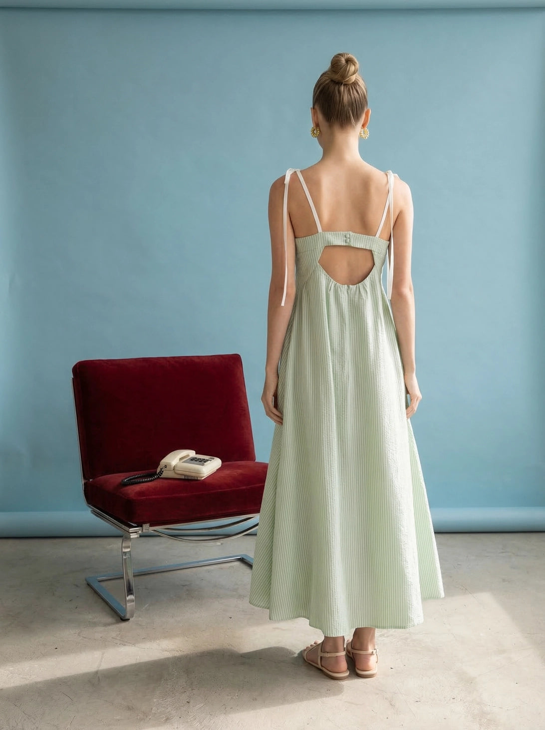 LILY BUBBLE SKIRT MAXI DRESS