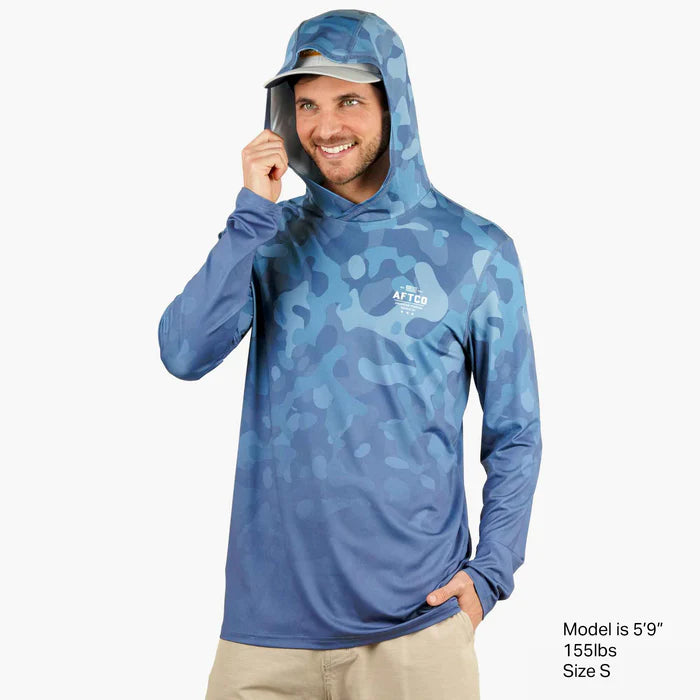 AFTCO OG CAMO UVX LS SUN PROTECTION HOODIE