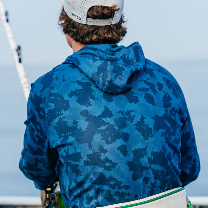 AFTCO COASTAL LAYER CAMO HOODIE