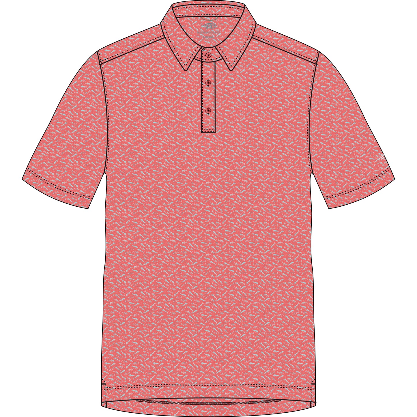 AFTCO CYPRESS PRINTED POLO