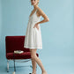 MAGGIE CONTRAST STITCH MINI DRESS