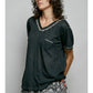 MARNIE RELAXED SLUB STITCH DETAIL TEE
