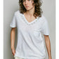 MARNIE RELAXED SLUB STITCH DETAIL TEE