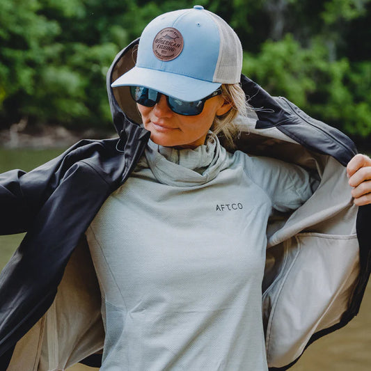 AFTCO LEMONADE LEATHER TRUCKER HAT