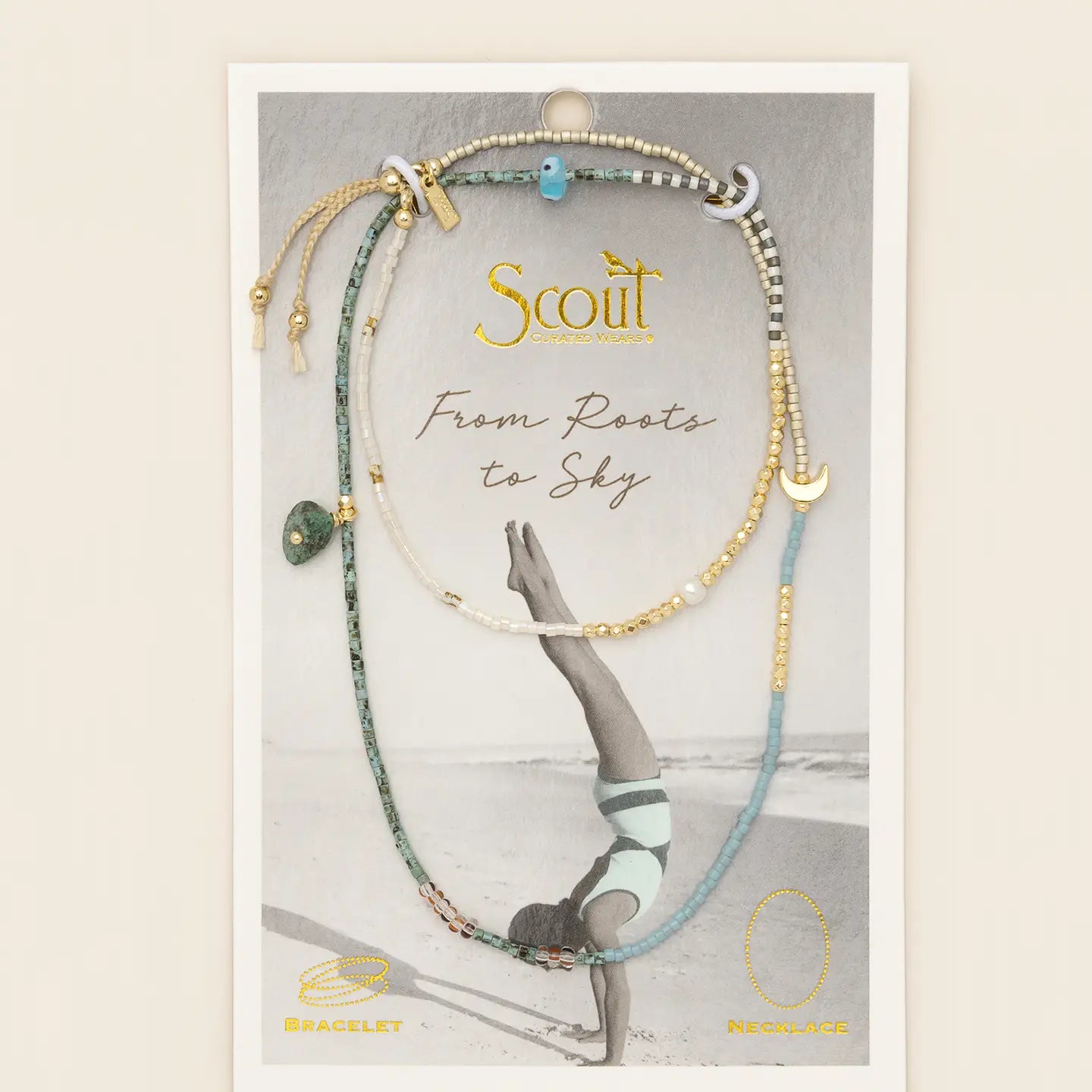 MIXED MEDIA WRAP BRACELET/NECKLACE