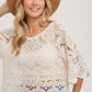 AVA CROCHET LACE TOP