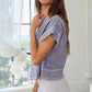OPEN BACK REVERSE STITCHED CROP TOP