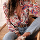 PAISLEY FLORAL BUTTONED BLOUSE