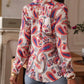 PAISLEY FLORAL BUTTONED BLOUSE