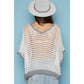 KNIT SHORT SLEEVE PEACE SIGN SWEATER