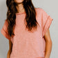 OPEN BACK REVERSE STITCHED CROP TOP