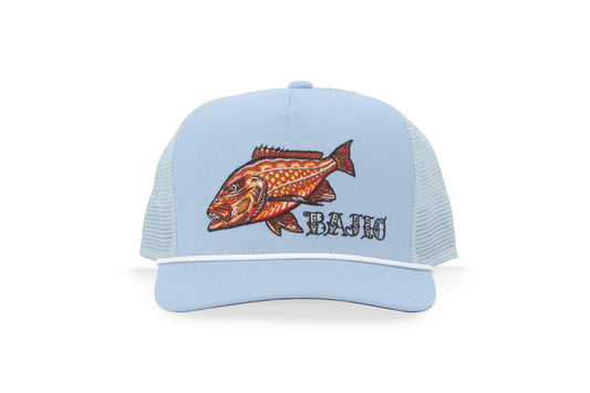 BAJIO SNAPPER CURVED BRIM TRUCKER HAT