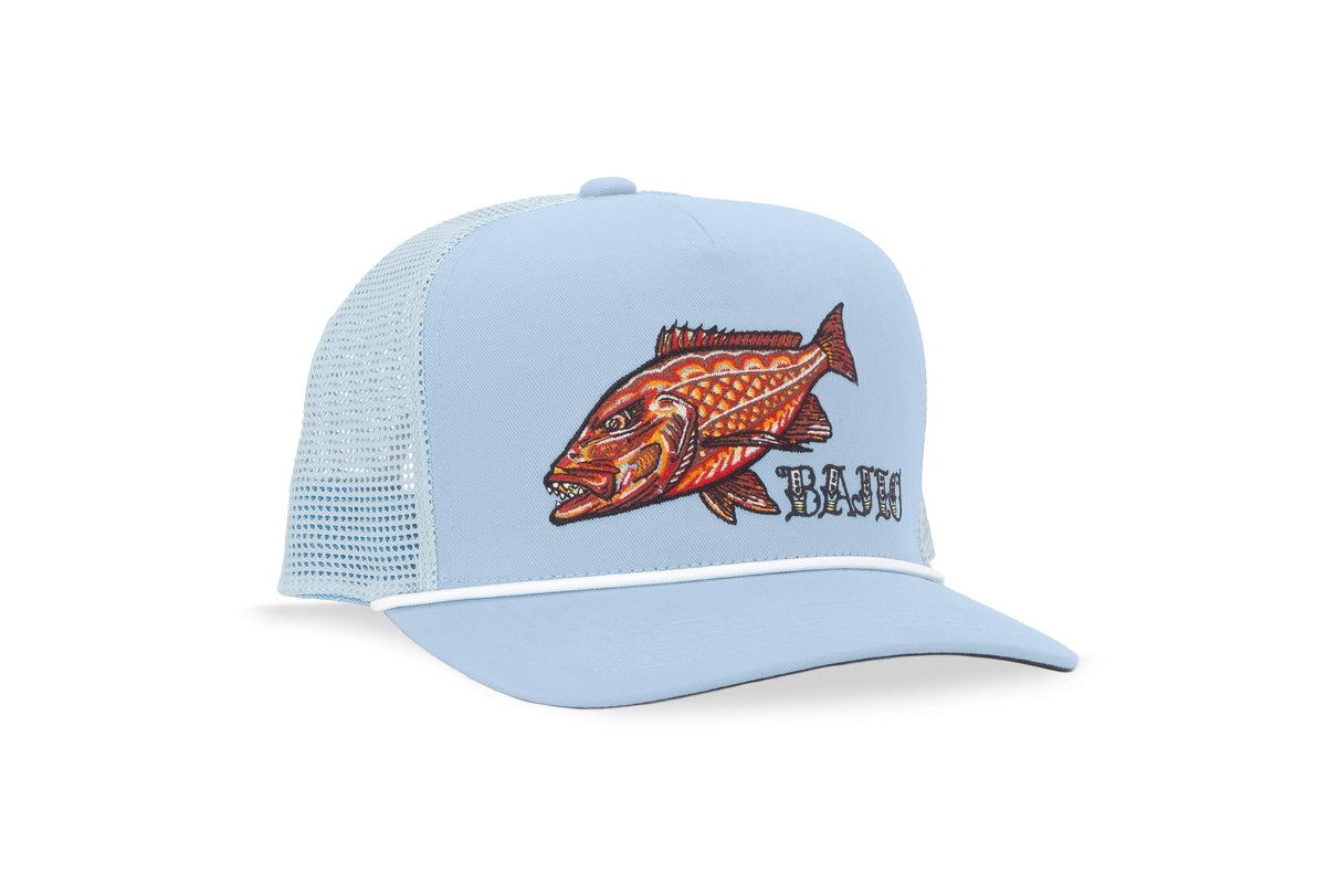 Hat Snapper BAJIO SNAPPER CURVED BRIM TRUCKER HAT – The Hippie Fish