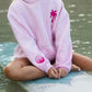 HAWAII HIBISCUS FLORAL EMBROIDERED OVERSIZE HOODIE