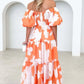 SUNSET PETAL MAXI DRESS