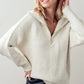 COZY QUARTER ZIP SWEATER