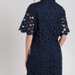 MILLIE FLORAL LACE BUTTON DOWN DRESS