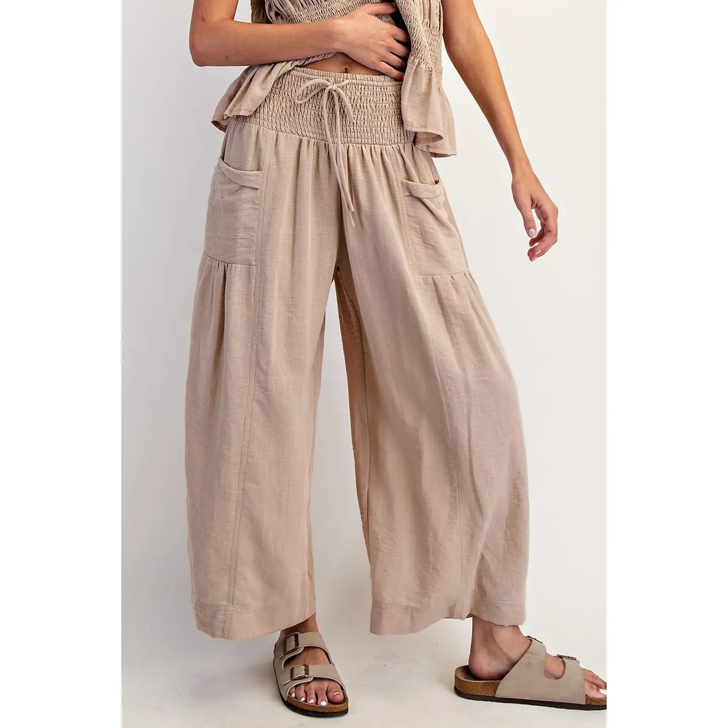 RACHEL WIDE LEG CROP PANTS