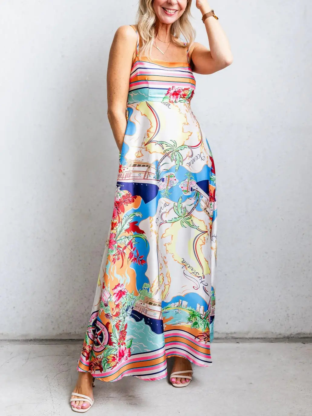 RESORT EMPIRE WAIST MAXI DRESS