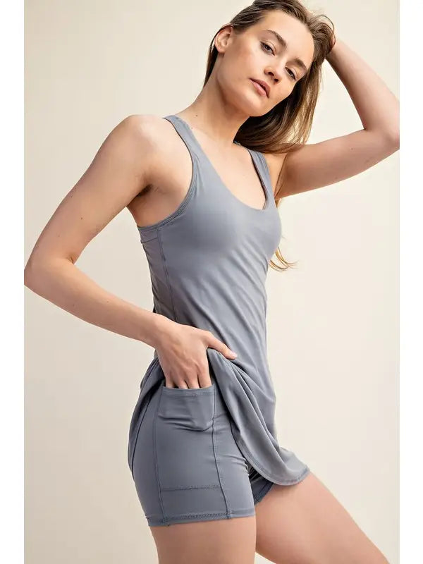 GIADA ATHLETIC ROMPER DRESS