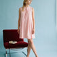 ROSE SLEEVELESS FRONT TIE MINI DRESS