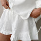PAIGE LINEN RUFFLE SHORTS