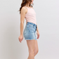 JUDY BLUE HW WESTERN EMBROIDERY DETAIL CUT OFF SHORTS