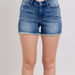 JUDY BLUE HIGH WAIST V-FRONT SHORTS