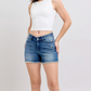 JUDY BLUE HIGH WAIST V-FRONT SHORTS