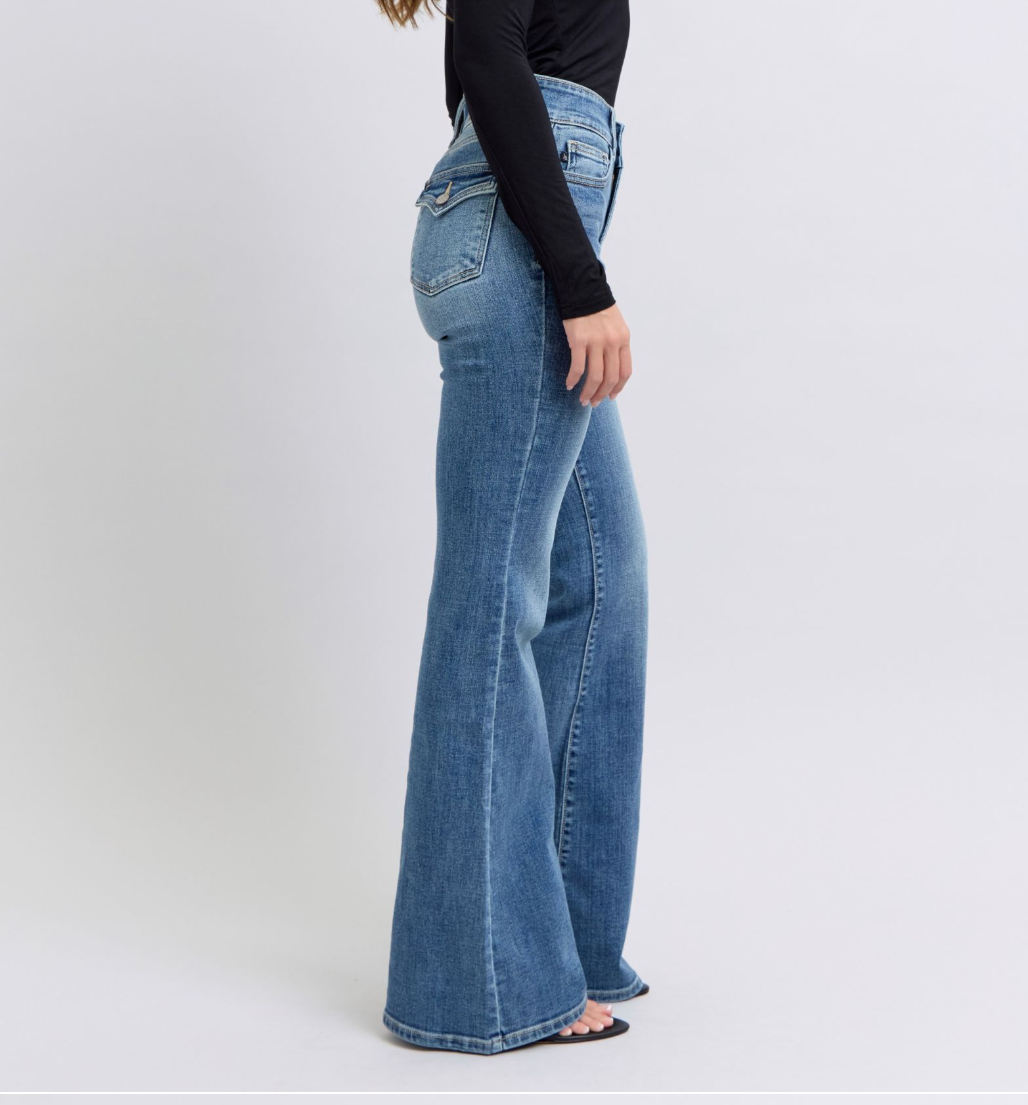 JUDY BLUE HIGH WAISTED FLARE JEANS