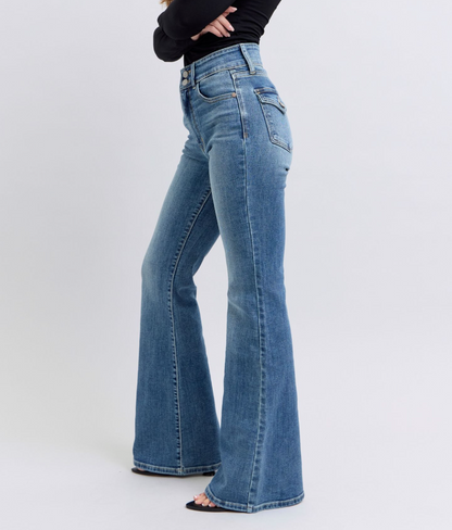 JUDY BLUE HIGH WAISTED FLARE JEANS