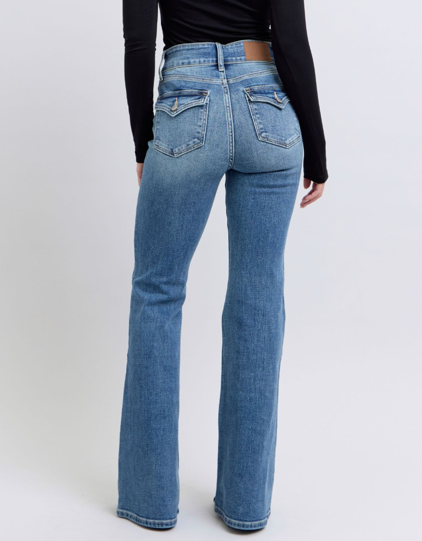 JUDY BLUE HIGH WAISTED FLARE JEANS