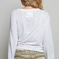 SARAH HAND STITCHED V-NECK TOP