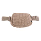 QUILTED PUFFER BELT BAGS