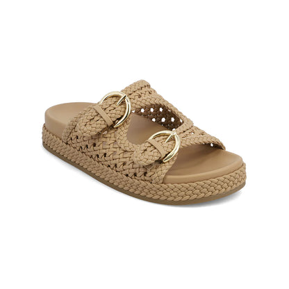 TRENDY - NUDE - BUCKLE SLIDES