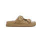 TRENDY - NUDE - BUCKLE SLIDES